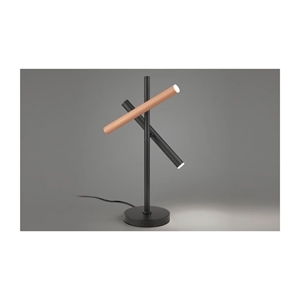 MUSTERRING - CALINA BORDLAMPE - SORT/COFFEE - JUSTERBAR LED LYS - STÆRK PRIS